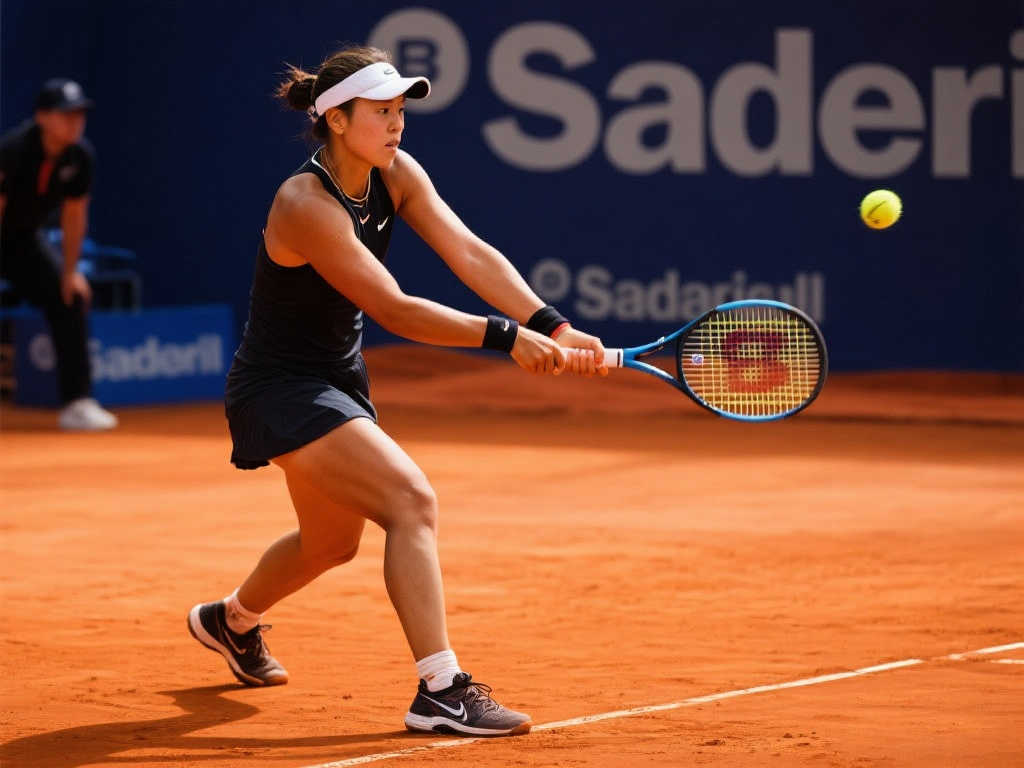 郑钦文复出首秀遗憾告负，0-2负于波塔波娃止步马德里站64强